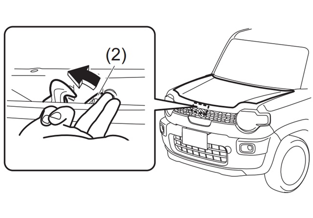 スズキ　XBEE　ボンネット　ロック外し方