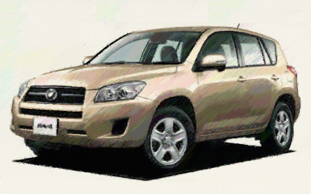 RAV4　ACA31W　イラスト