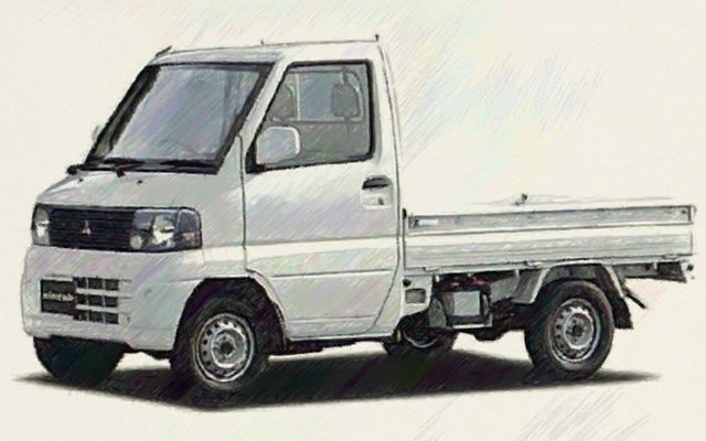 U61T ミニキャブトラック　イラスト