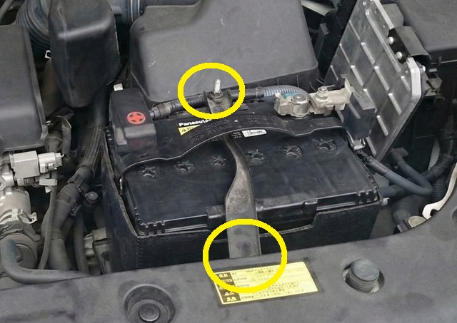 30系RAV4 バッテリーステー外し方