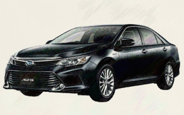 ダイハツ アルティス ハイブリッド イラスト