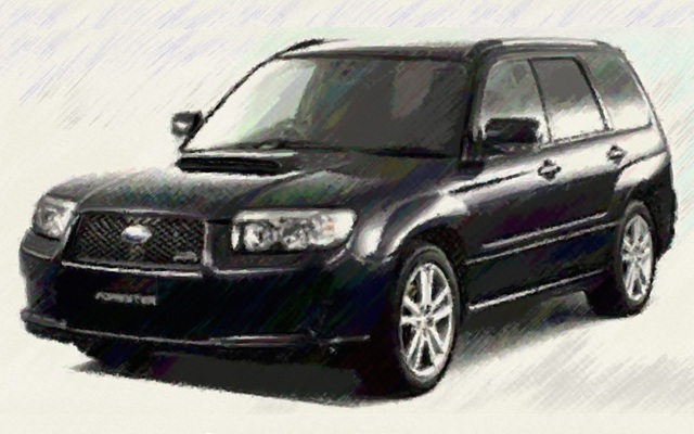 SG系　フォレスター　イラスト