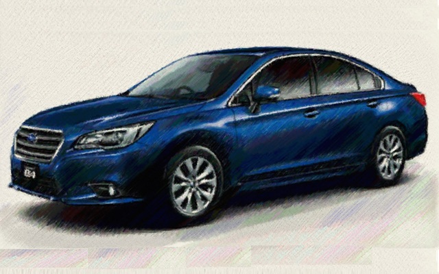 BN9 レガシィB4　イラスト