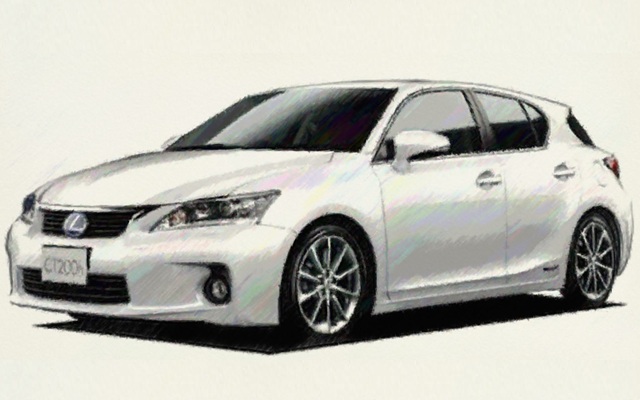 レクサス　ct200h イラスト