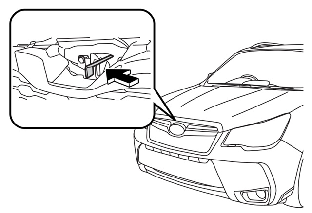 SJ系フォレスター　ボンネットロック　外し方