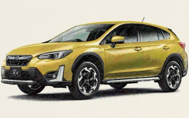 スバル　XV　イラスト
