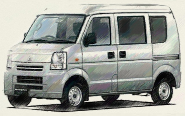 DS64V ミニキャブバン　イラスト