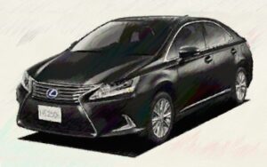 レクサス　HS250h イラスト