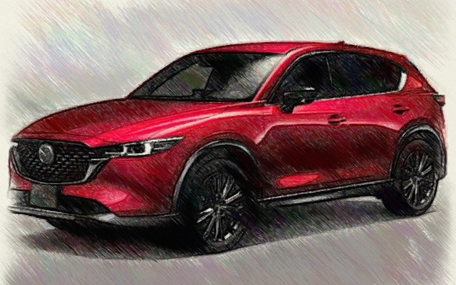 マツダ　CX-5　イラスト