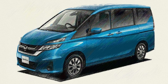 C27セレナ　イラスト