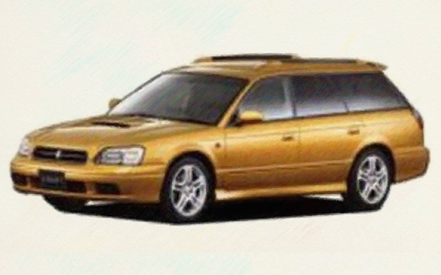 BH系レガシィツーリングワゴン イラスト