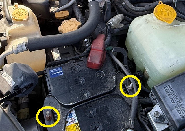 SG系フォレスター バッテリーステー外し方