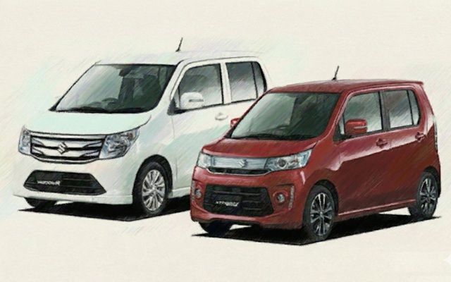 MH44S ワゴンR,スティングレー　比較イラスト