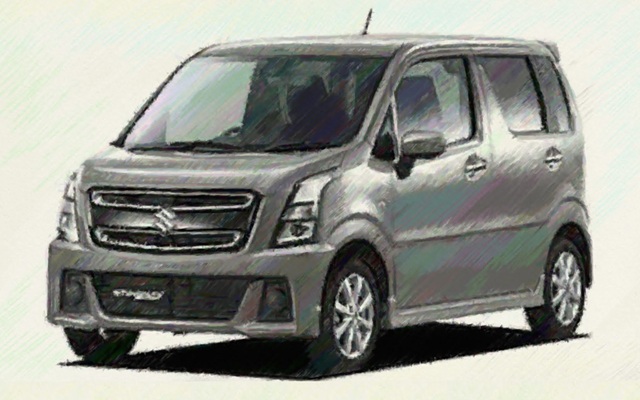 ワゴンRスティングレー　MH35S　イラスト