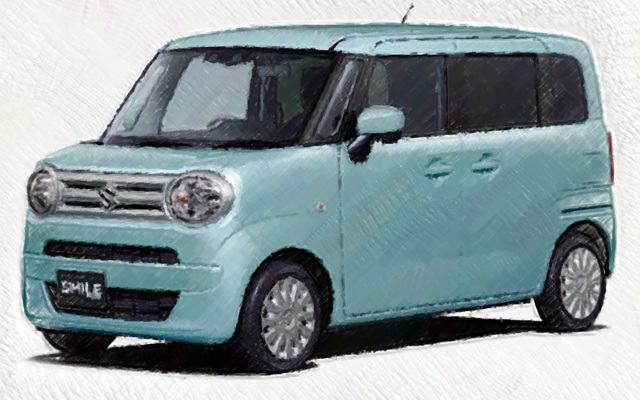 ワゴンRスマイル　イラスト