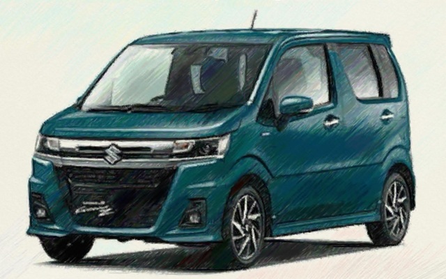 ワゴンR　MH55　カスタムZ　イラスト