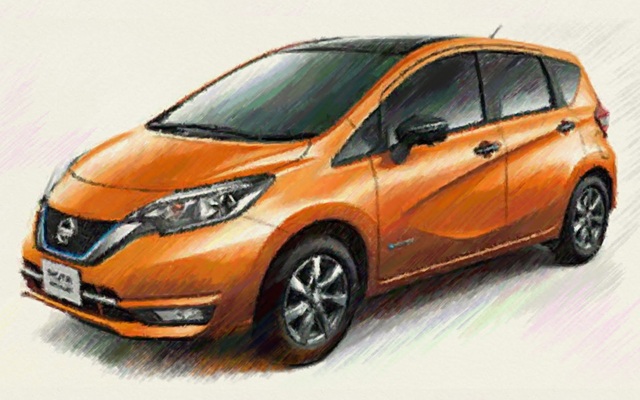 E12系 ノート e-POWER イラスト