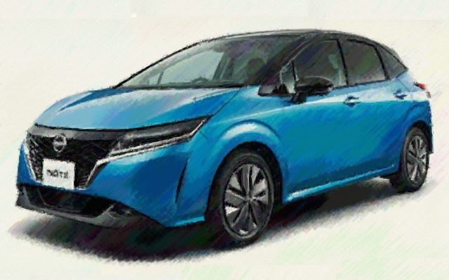 E13系　ノート　e-POWER　イラスト