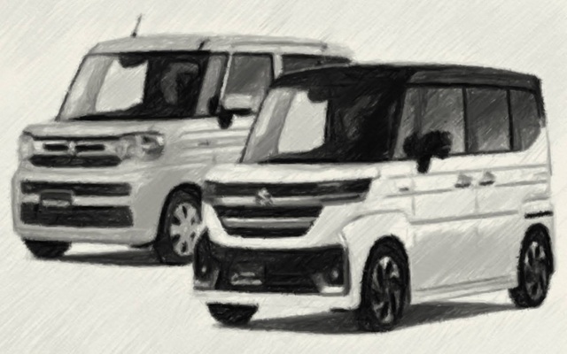 MK94S スペーシア,カスタム　イラスト