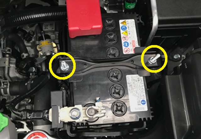 MK94S​スペーシア　バッテリー　ステー外し方