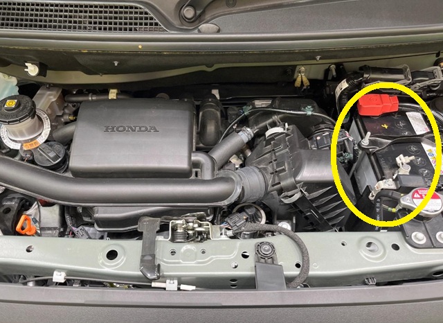 JF5 N-BOX バッテリー 搭載場所