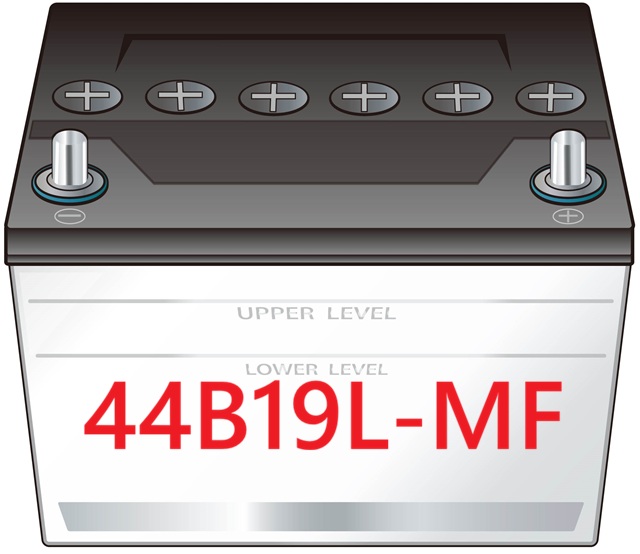 バッテリー イラスト 44B19L-MF