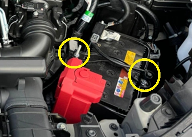 GT系フリード ガソリン車 バッテリーステー外し方